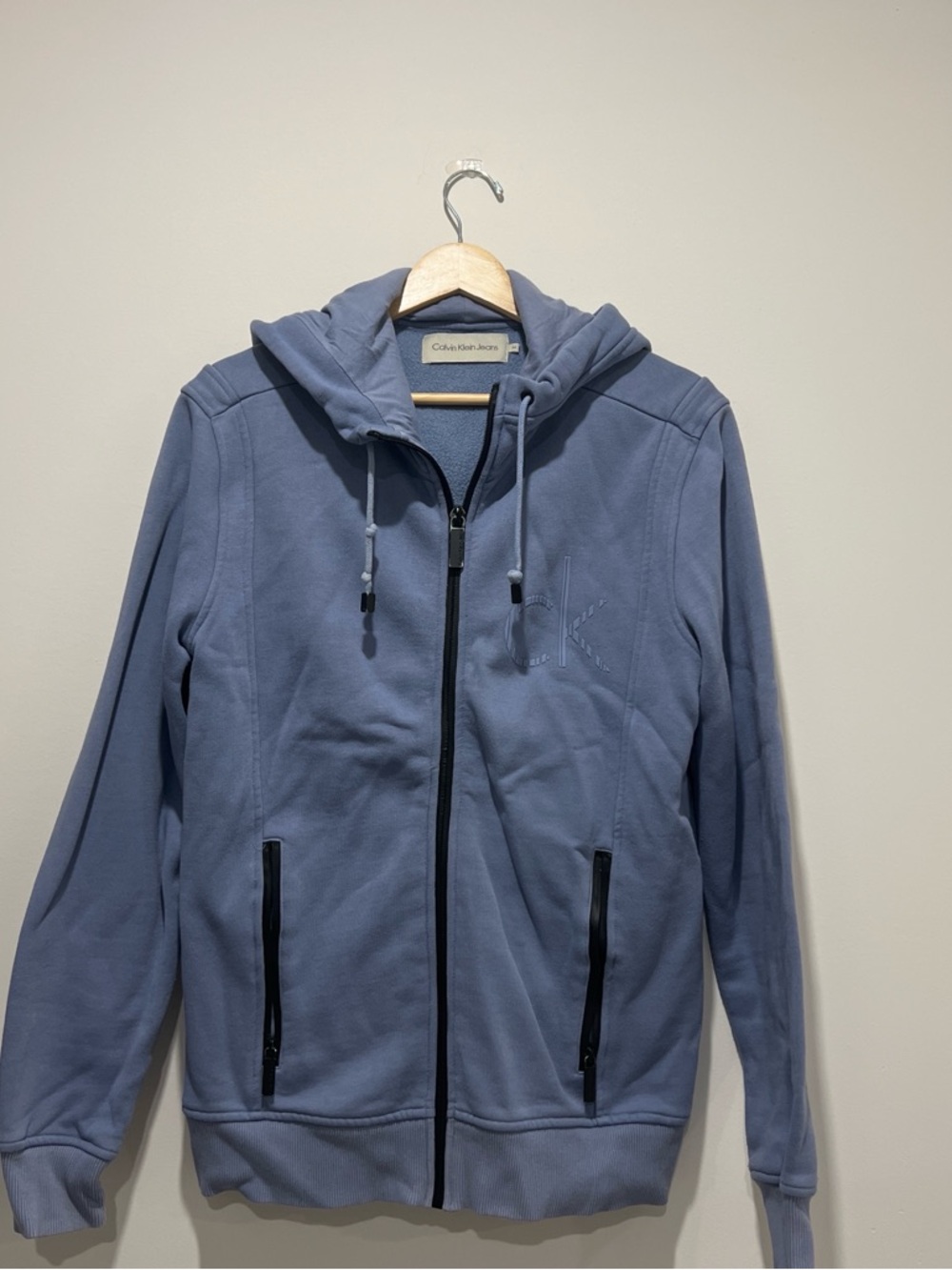 Calvin Klein Blue Zip-Up Hoodie